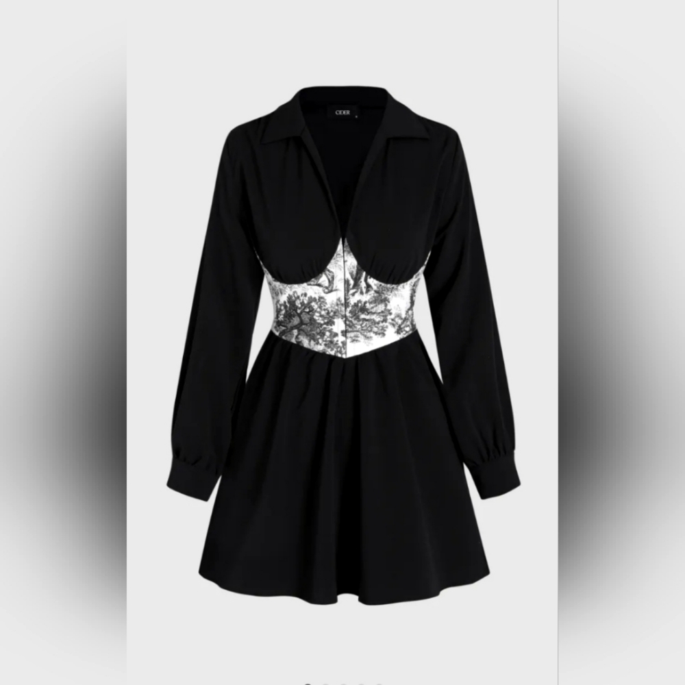 Cider Patchy Shirt Dress size 10